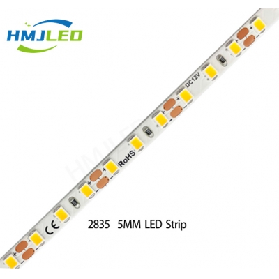 12VDC narrow warm white 5mm 120led 2835 flexible led strip light