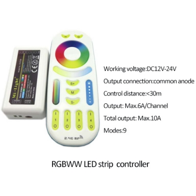 2.4GHz RGB+CCT Strip Controller For flexible led strip